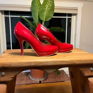 Call It Spring Glossy Red Heels